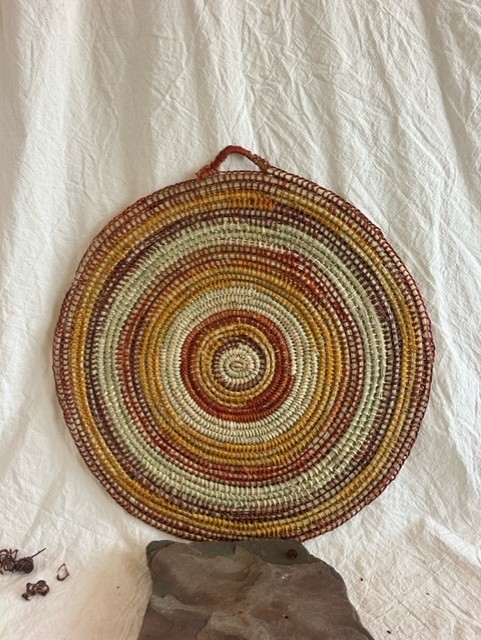 Gunga (Pandanus) Mat - Fibre Art - Nancy Bukulatjpi