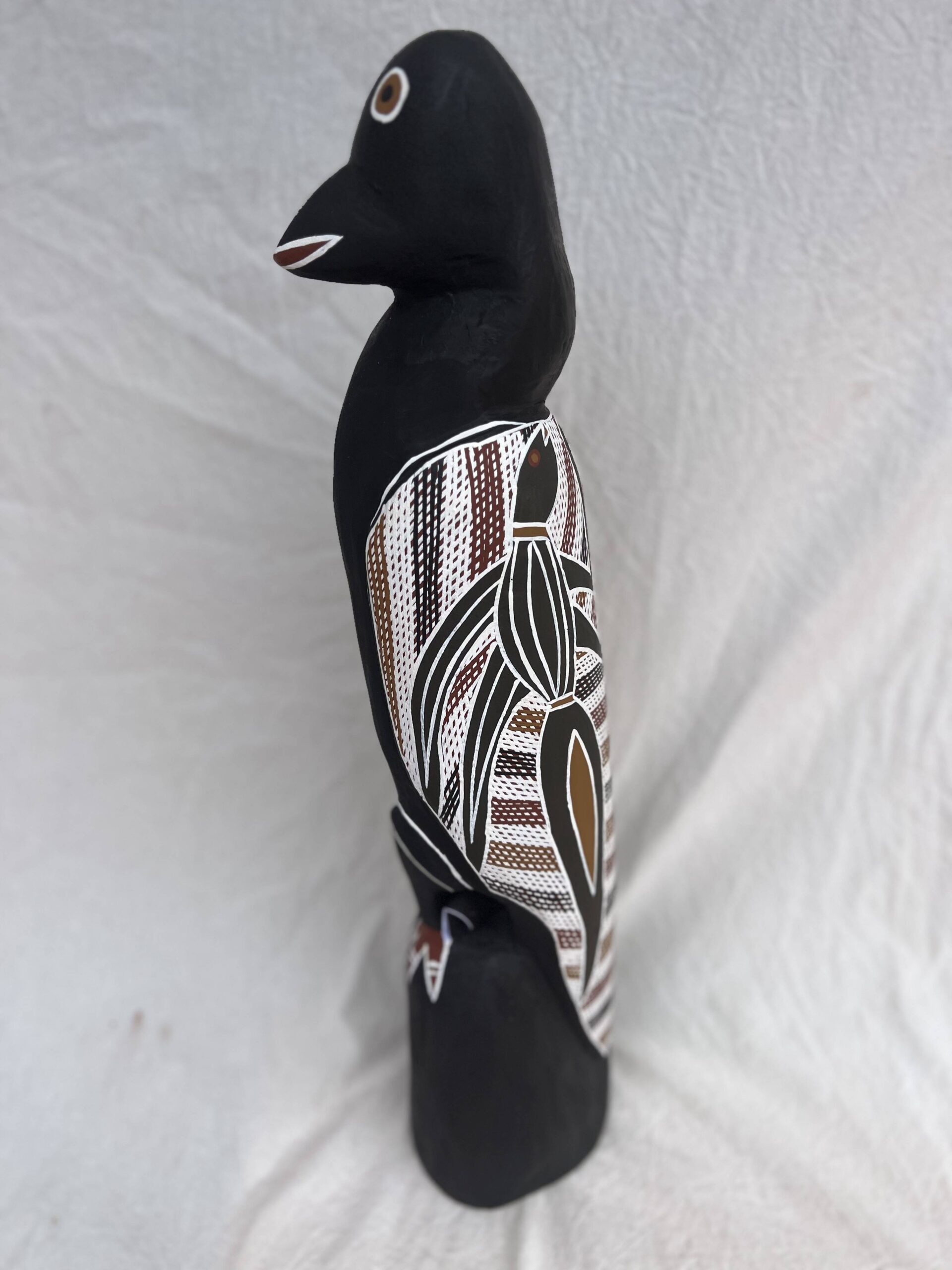 Wäk (Crow) - Sculpture - Judy Gurruwiwi