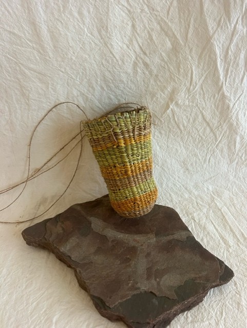 Gunga (Pandanus) Basket - Fibre Art - Julie  Yikar