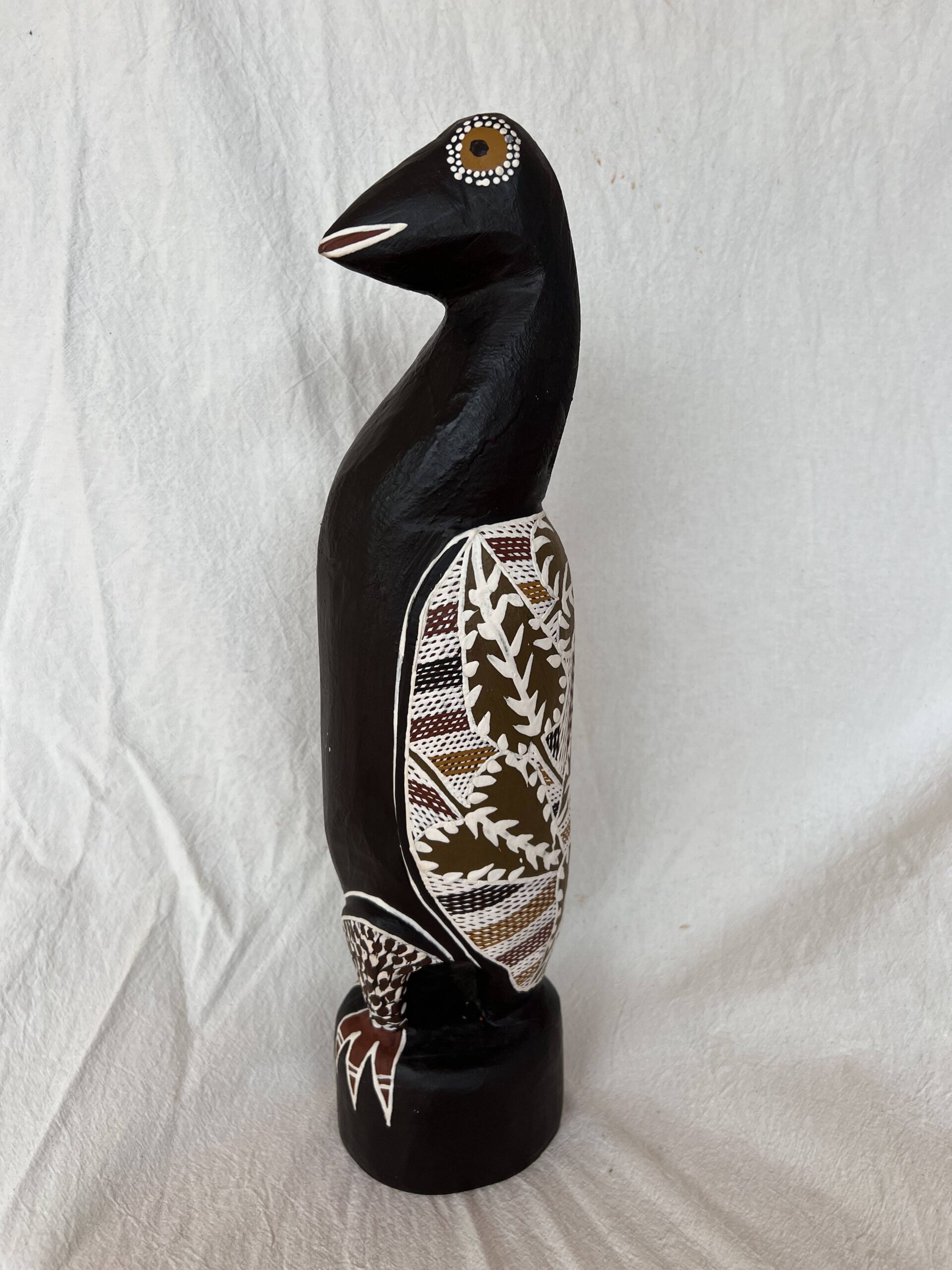 Wäk (Crow) - Sculpture - Judy Gurruwiwi