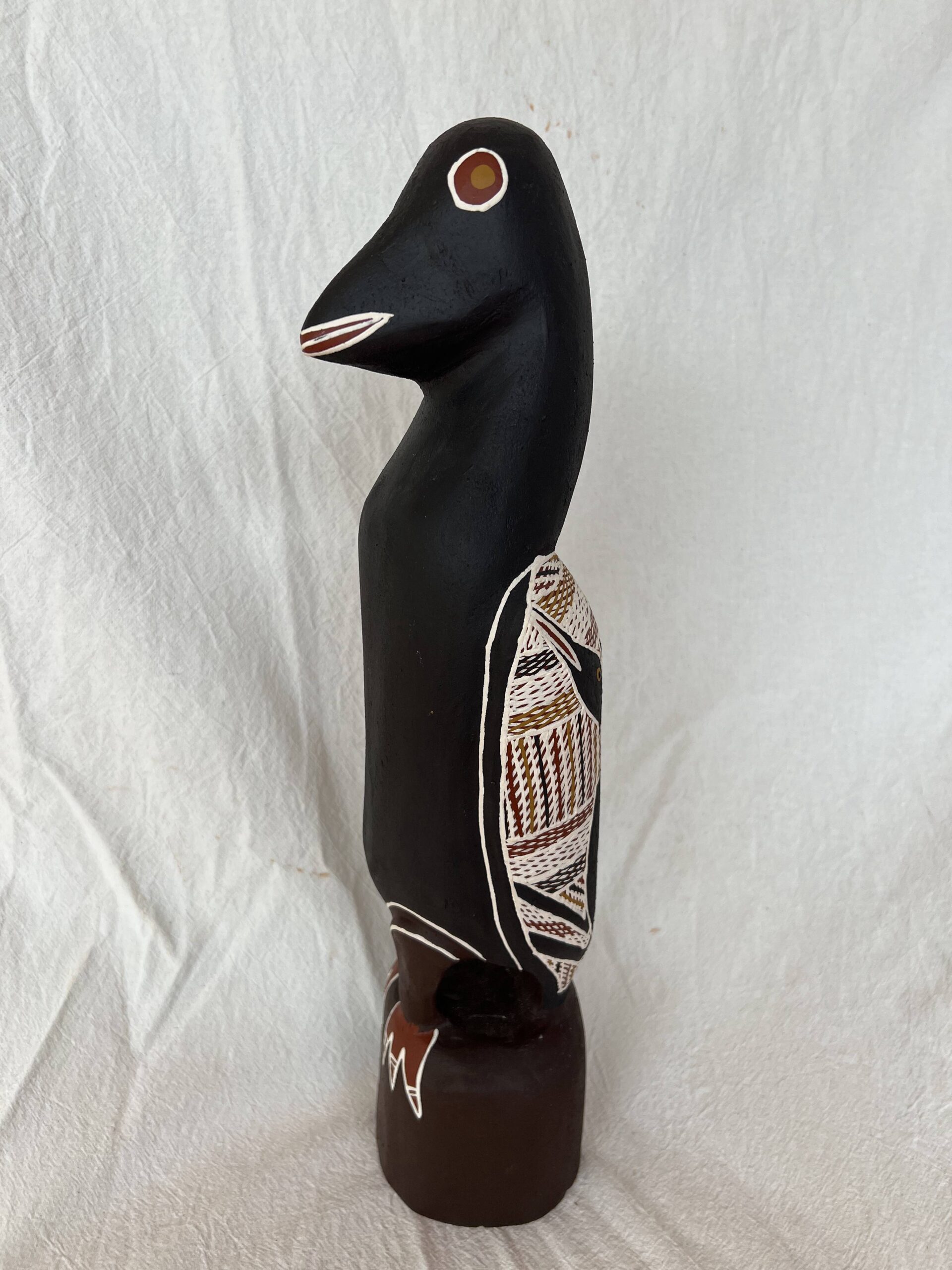 Wäk (Crow) - Sculpture - Judy Gurruwiwi