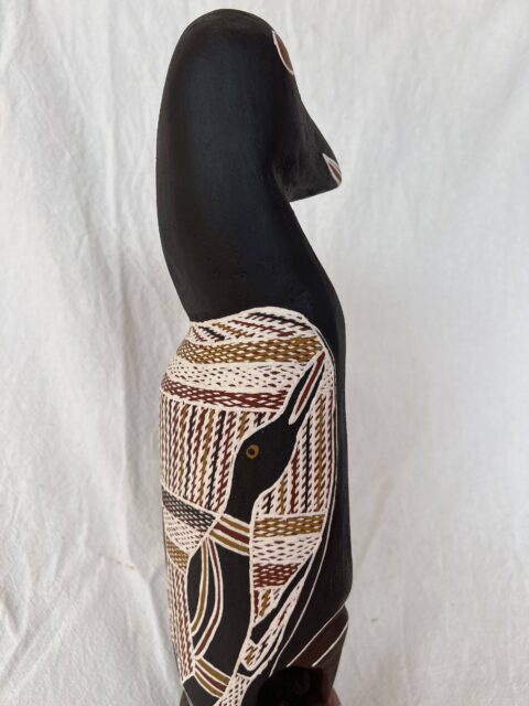 Wäk (Crow) - Sculpture - Judy Gurruwiwi